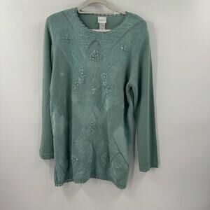 Vintage Koret light blue knit Sweater